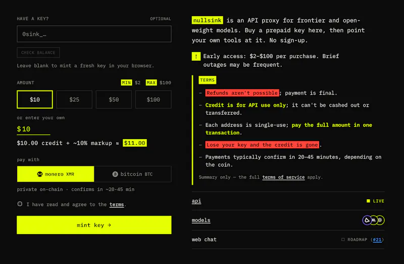 nullsink screenshot 1
