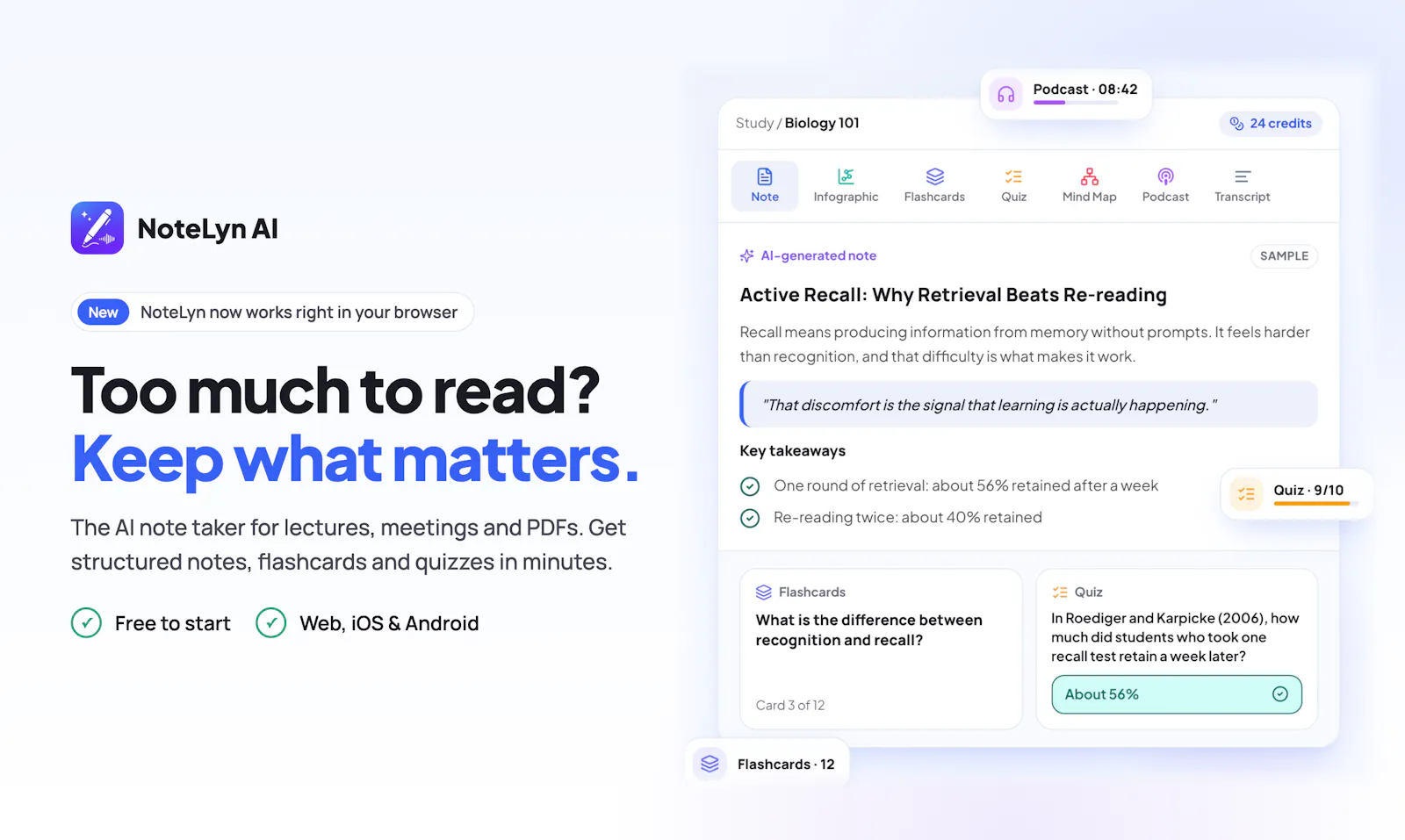 NoteLyn AI screenshot 1