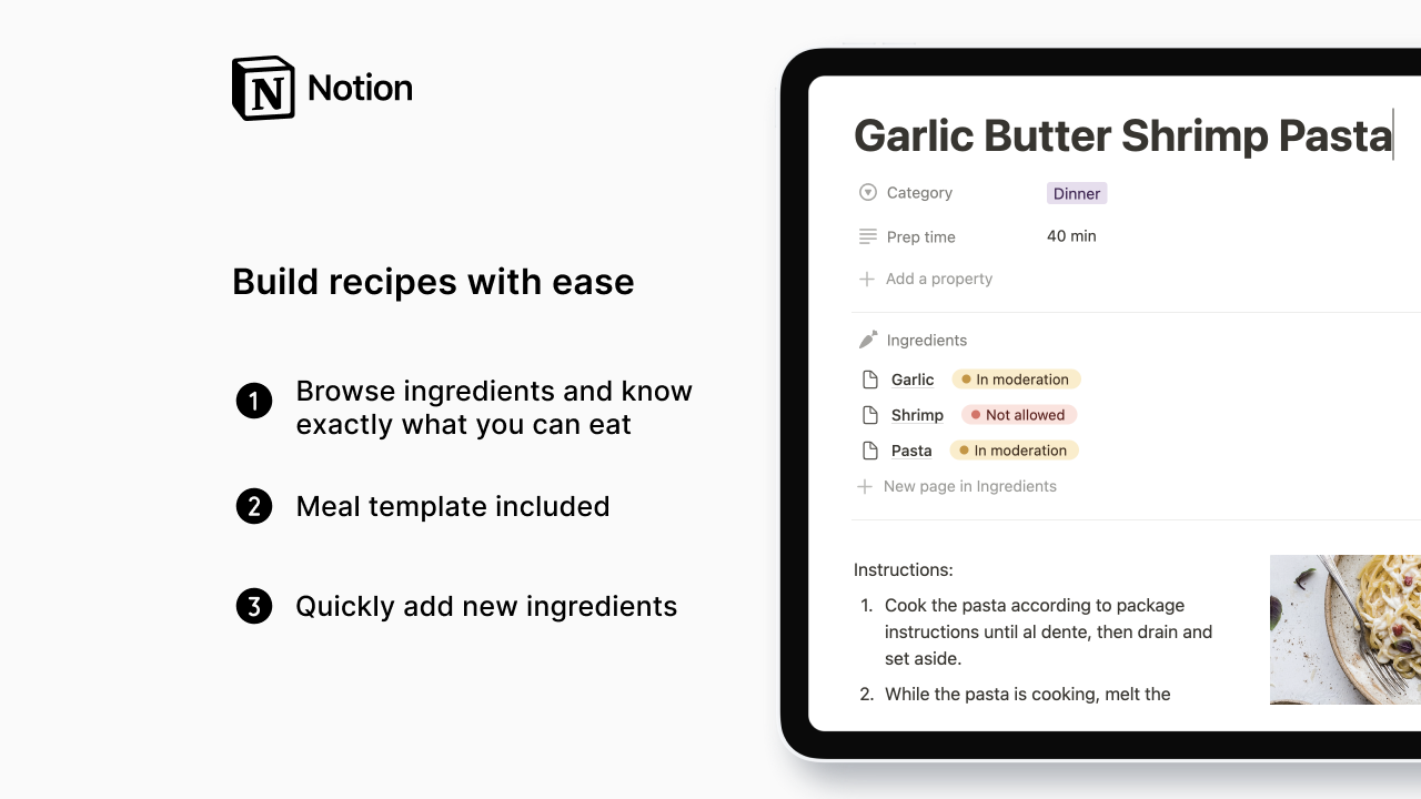 Tracker di tolleranza alimentare per l'idea media 3