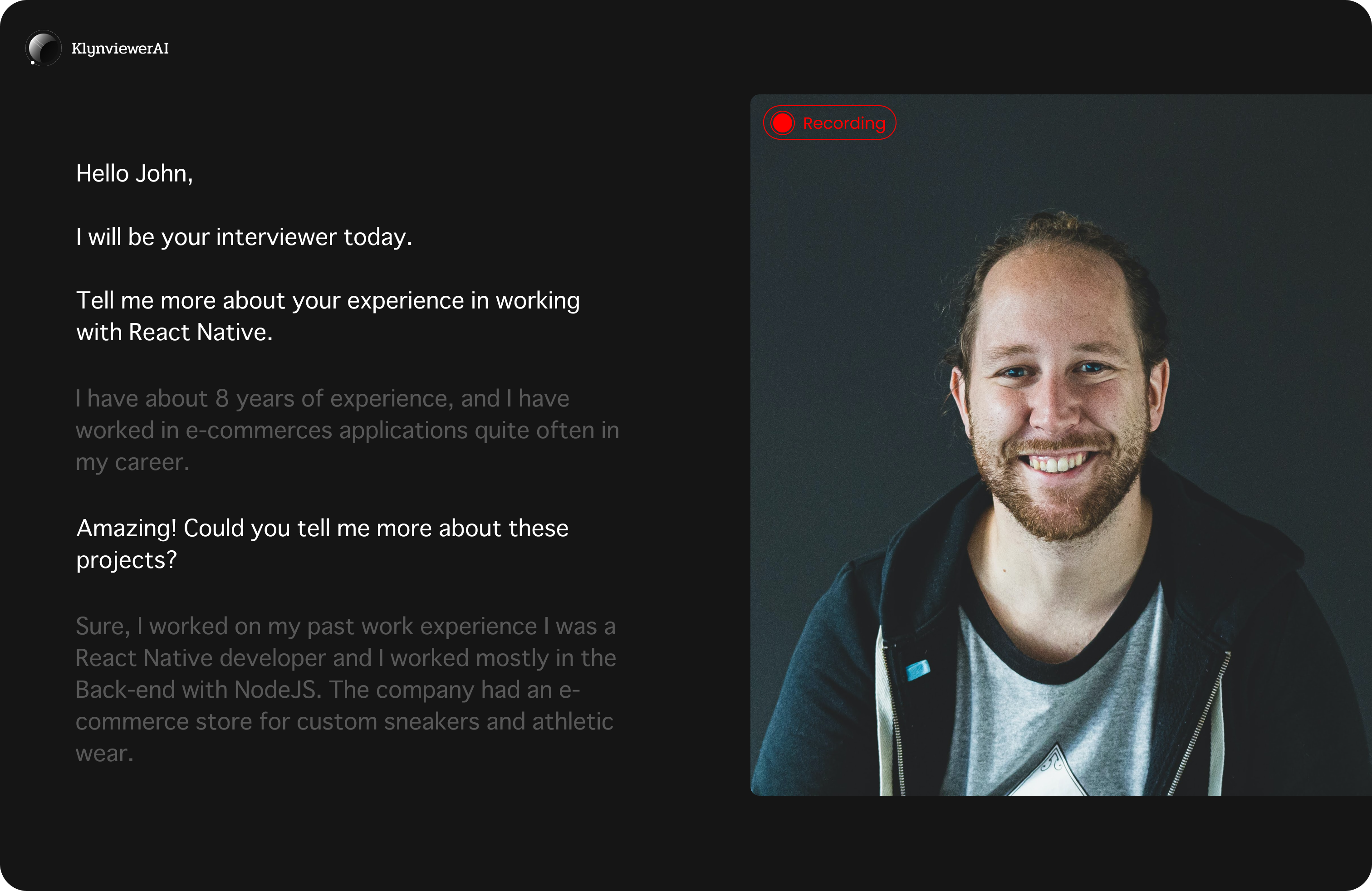 Klyn Interviewer AI media 3