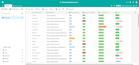 Illustration list gallery image