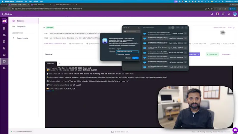 Bitrise Remote Dev Environments screenshot 1 (video preview)