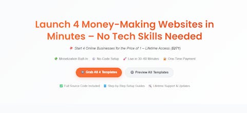 4 Ready-to-Launch Website Pack gallery image