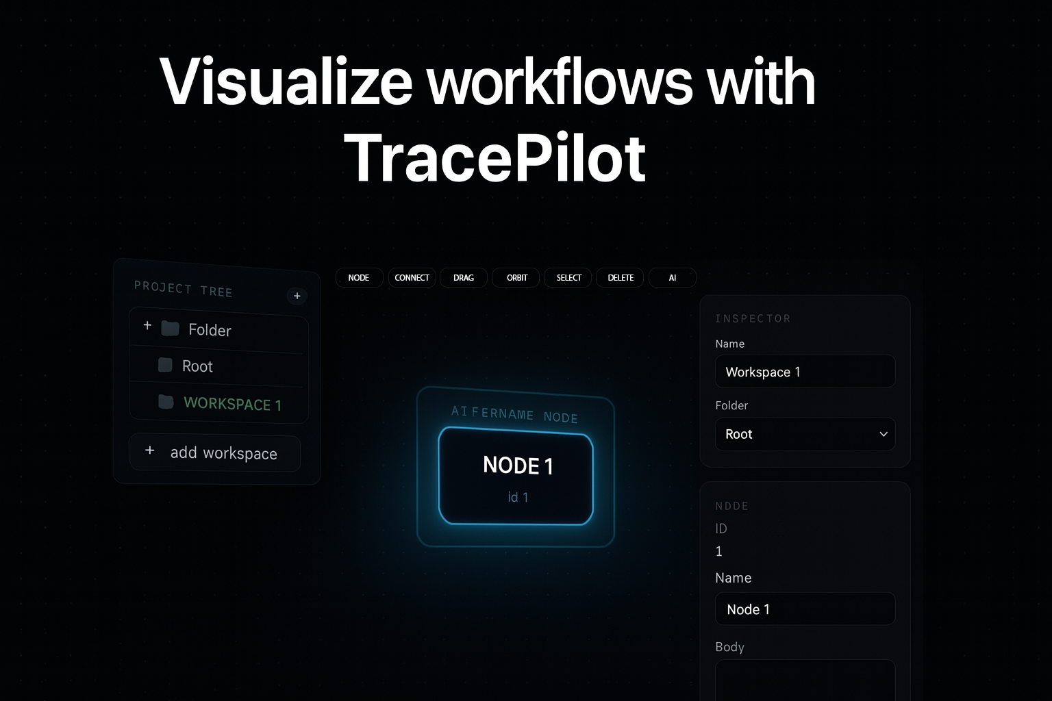 TracePilot — Advanced Workspace Mapping - Main product screenshot demonstrating key features and user interface