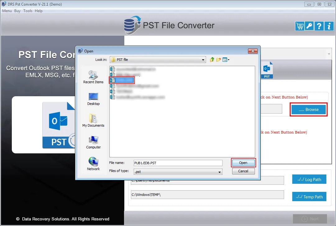 Média Outil de convertisseur de fichiers MigrateEmails PST - Outils efficaces pour convertir les fichiers PST en plusieurs formats de fichiers 2