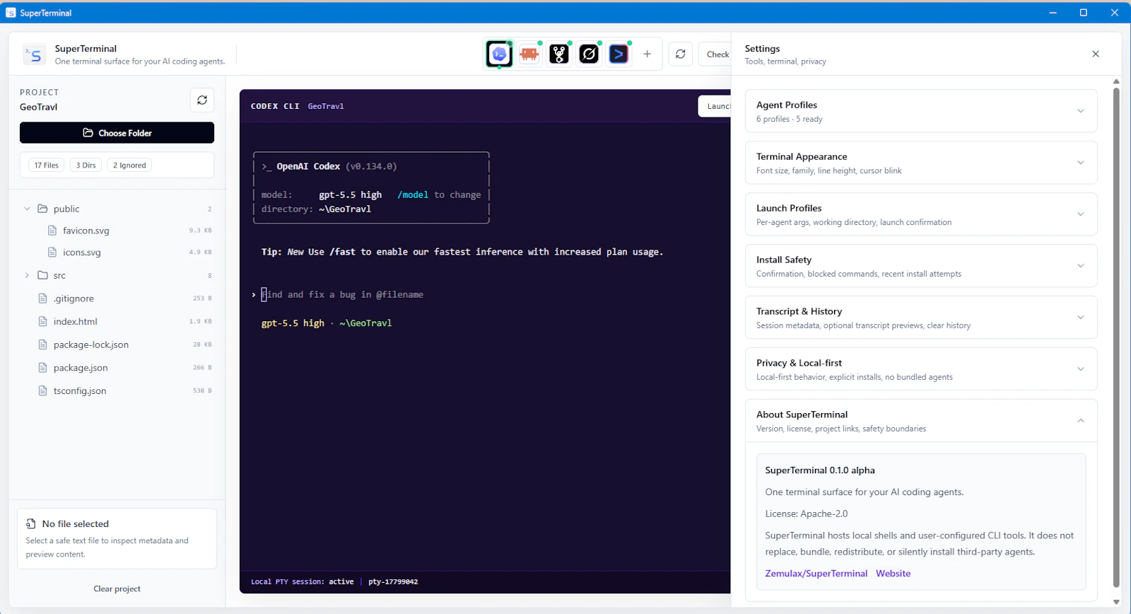 SuperTerminal screenshot 2