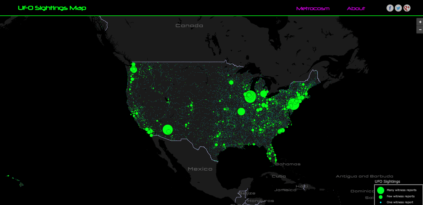 UFO Sightings Map