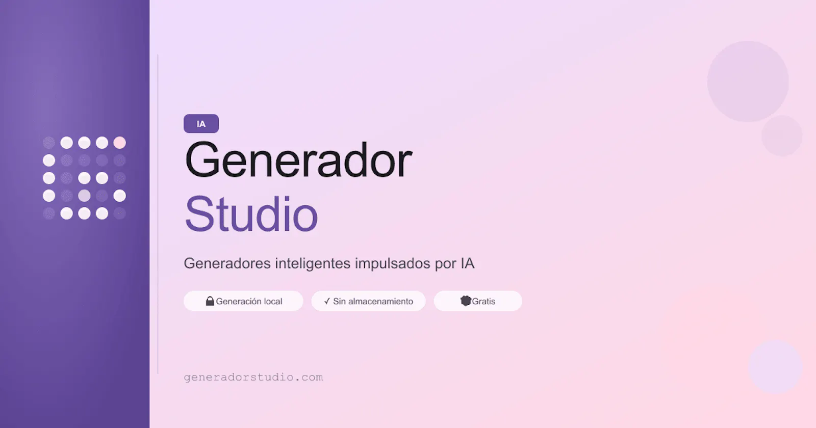 GeneradorStudio screenshot 1