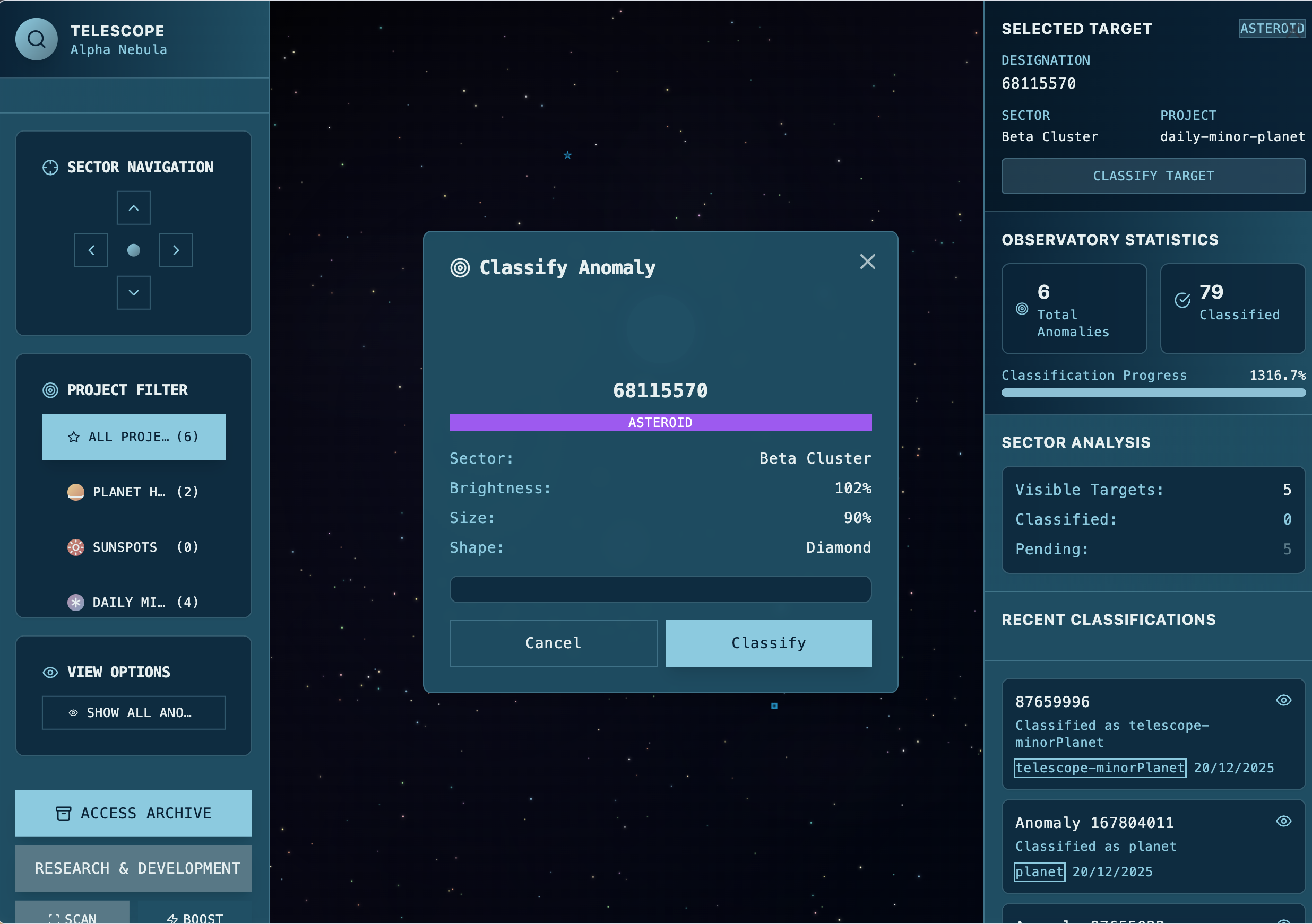 Star Sailors - Main product screenshot demonstrating key features and user interface