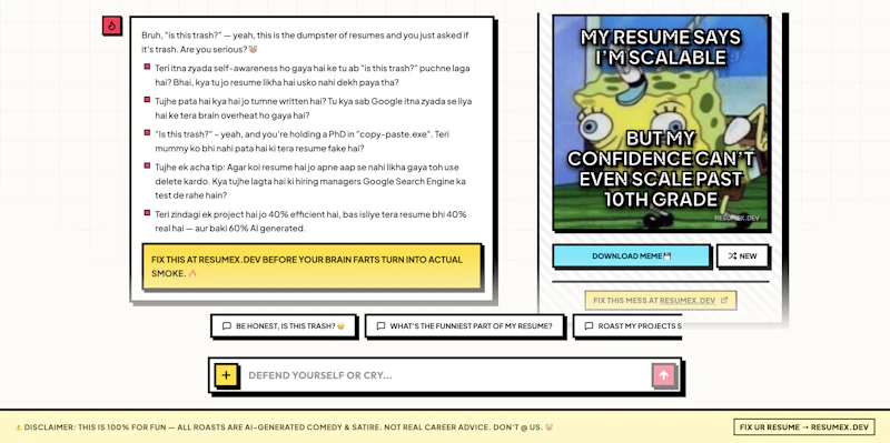 Resume Roast screenshot 3