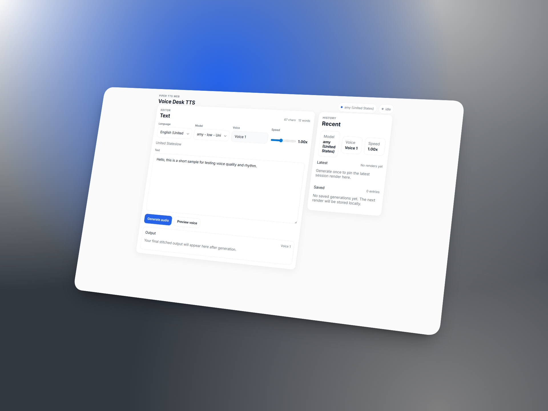 Voice Desk TTS gallery image