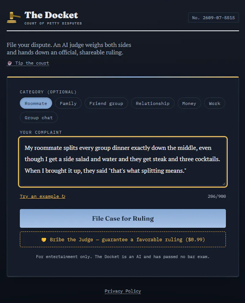 The Docket screenshot 1