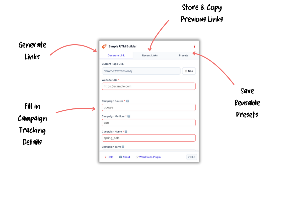 Simple UTM Builder gallery image