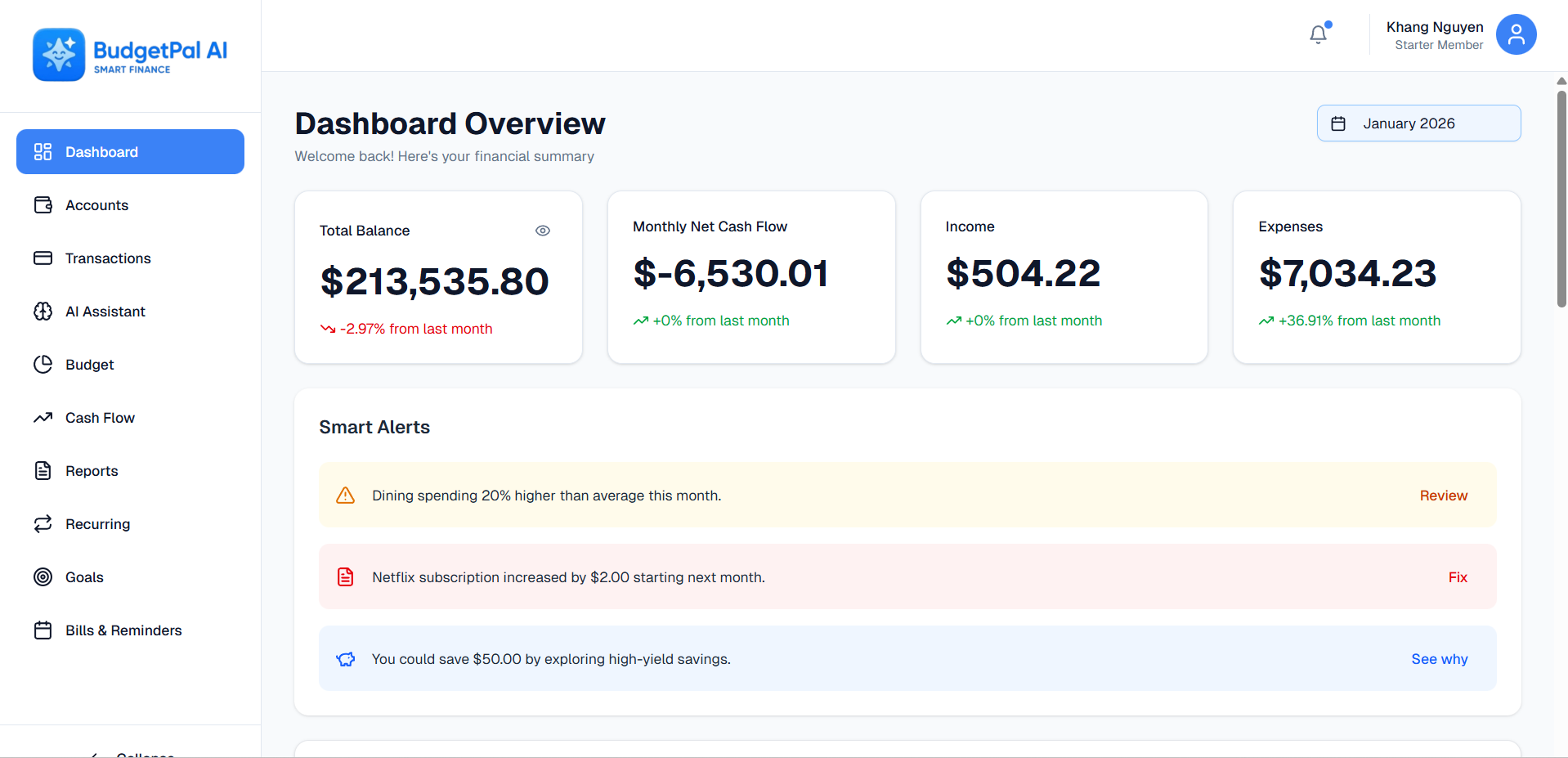 BudgetPal – AI Budgeting - Screenshot 2 showing product features and functionality
