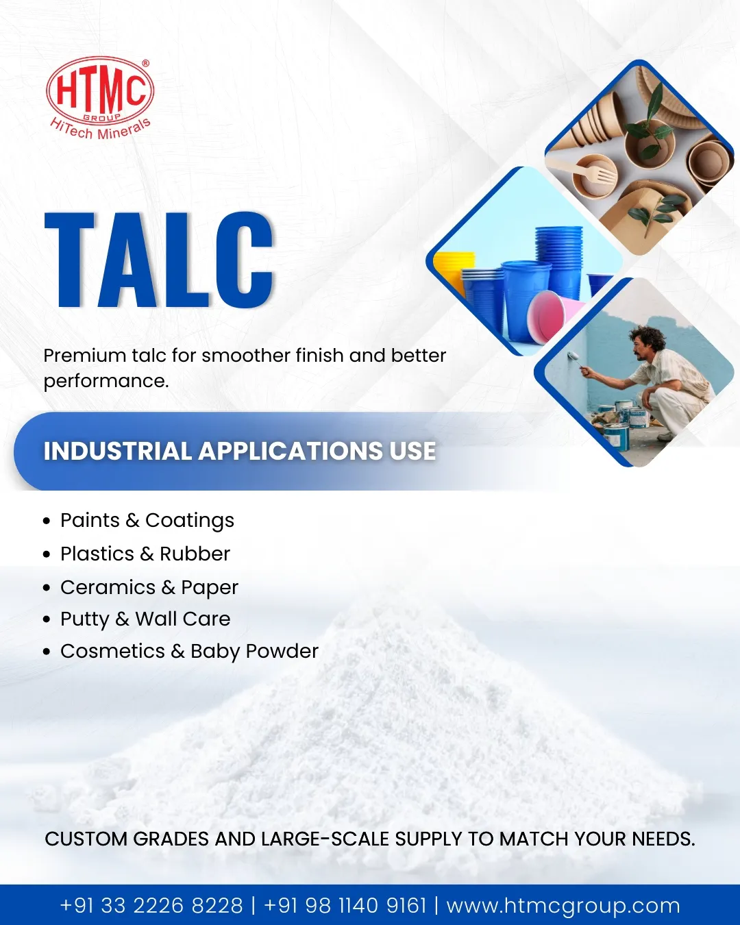 Talc Powder Manufacturers in India 제품 배너