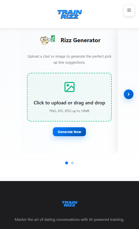 Trainrizz - Screenshot 2 showing product features and functionality