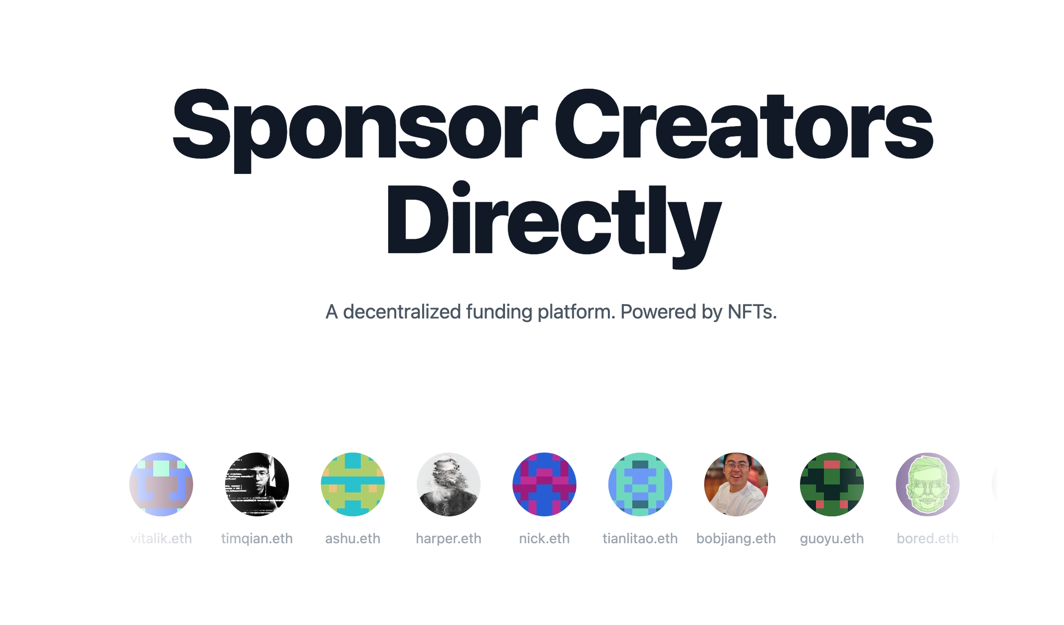 Спонсорский кот - Децентрализованная платформа финансирования, работающая на NFTS медиа 1