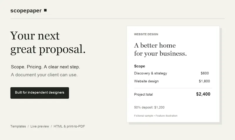 Scopepaper screenshot 1