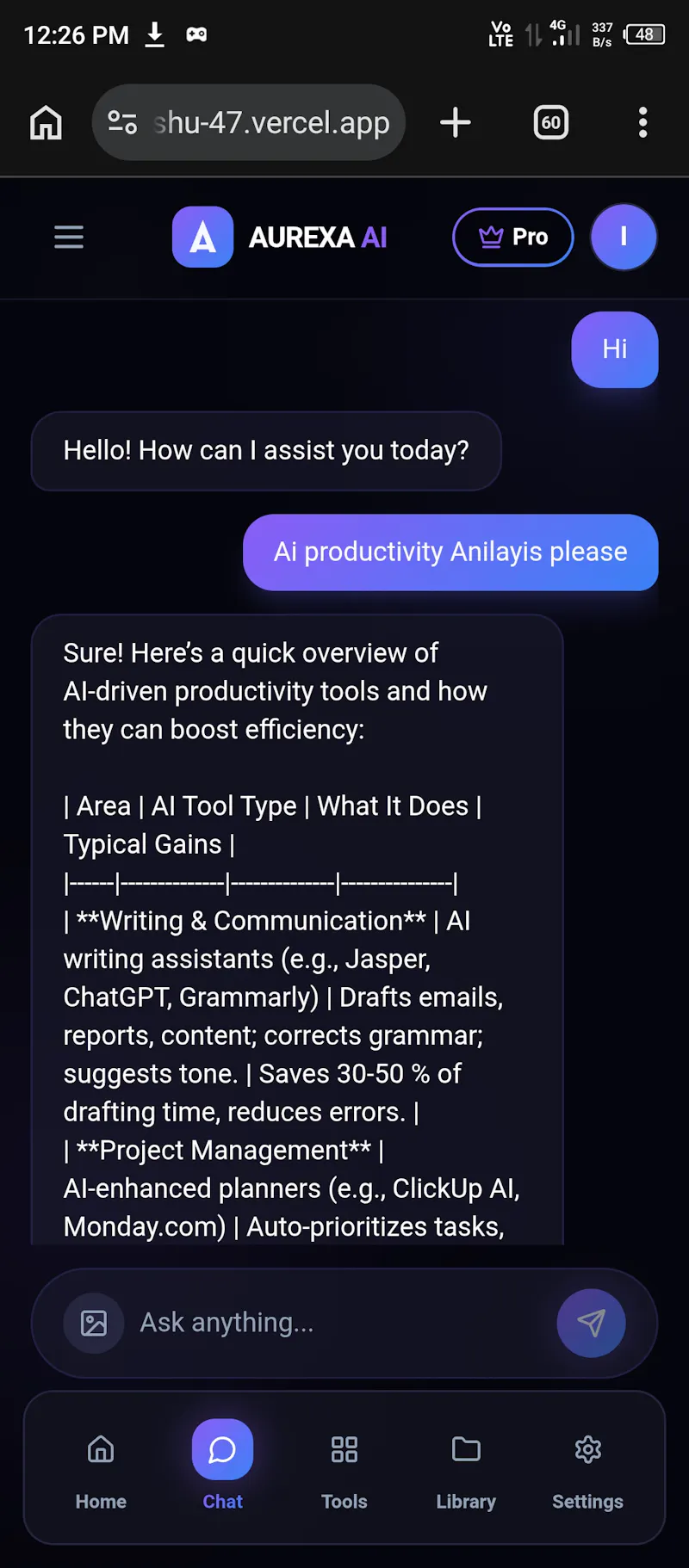 AUREXA AI screenshot 3