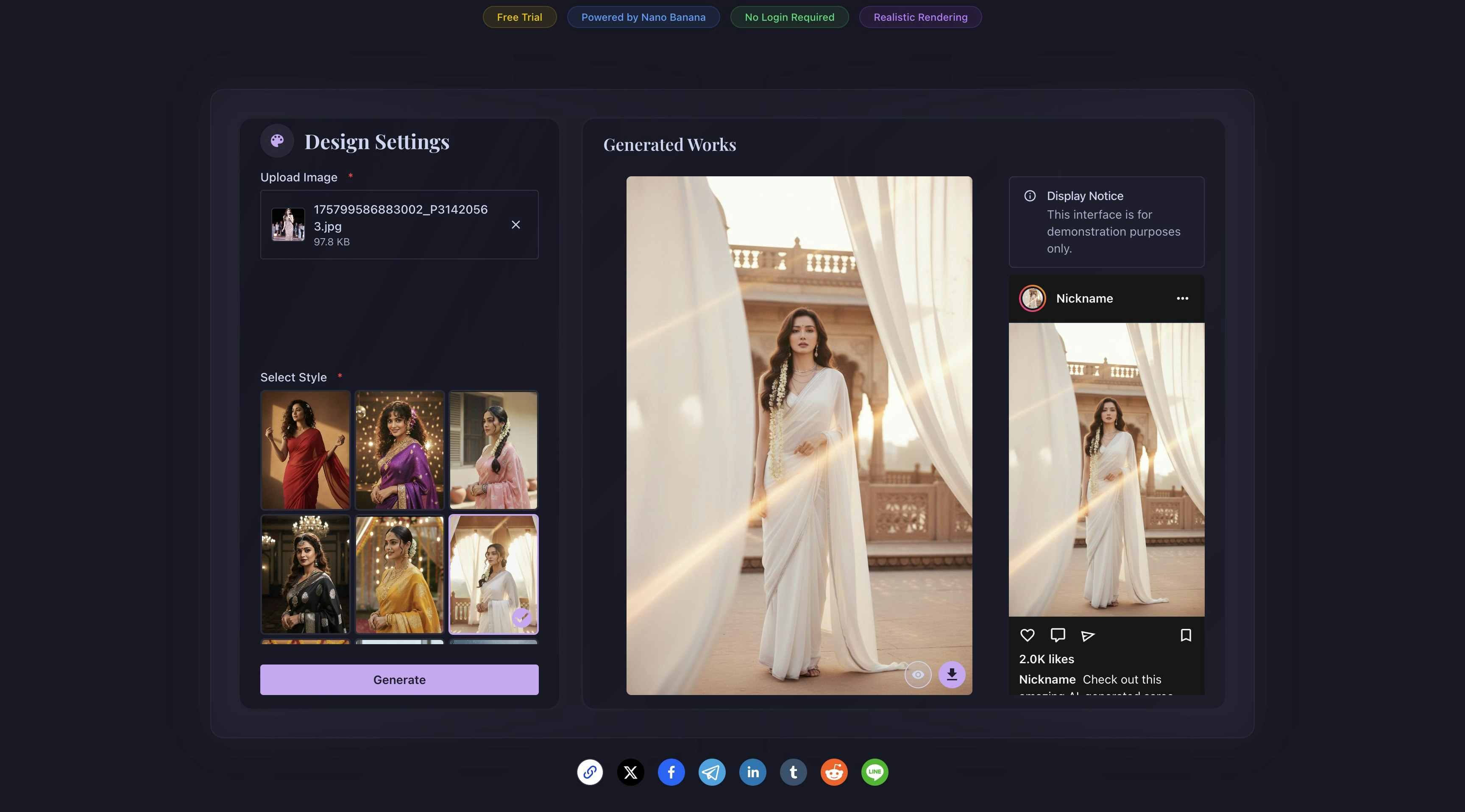 Média Tu as saree - Makeover des sarees de Bollywood des années 90 à partir de tout selfie 2