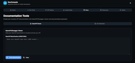 DevConsole gallery image