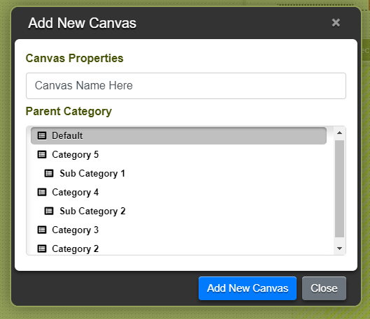 Note Canvas gallery image