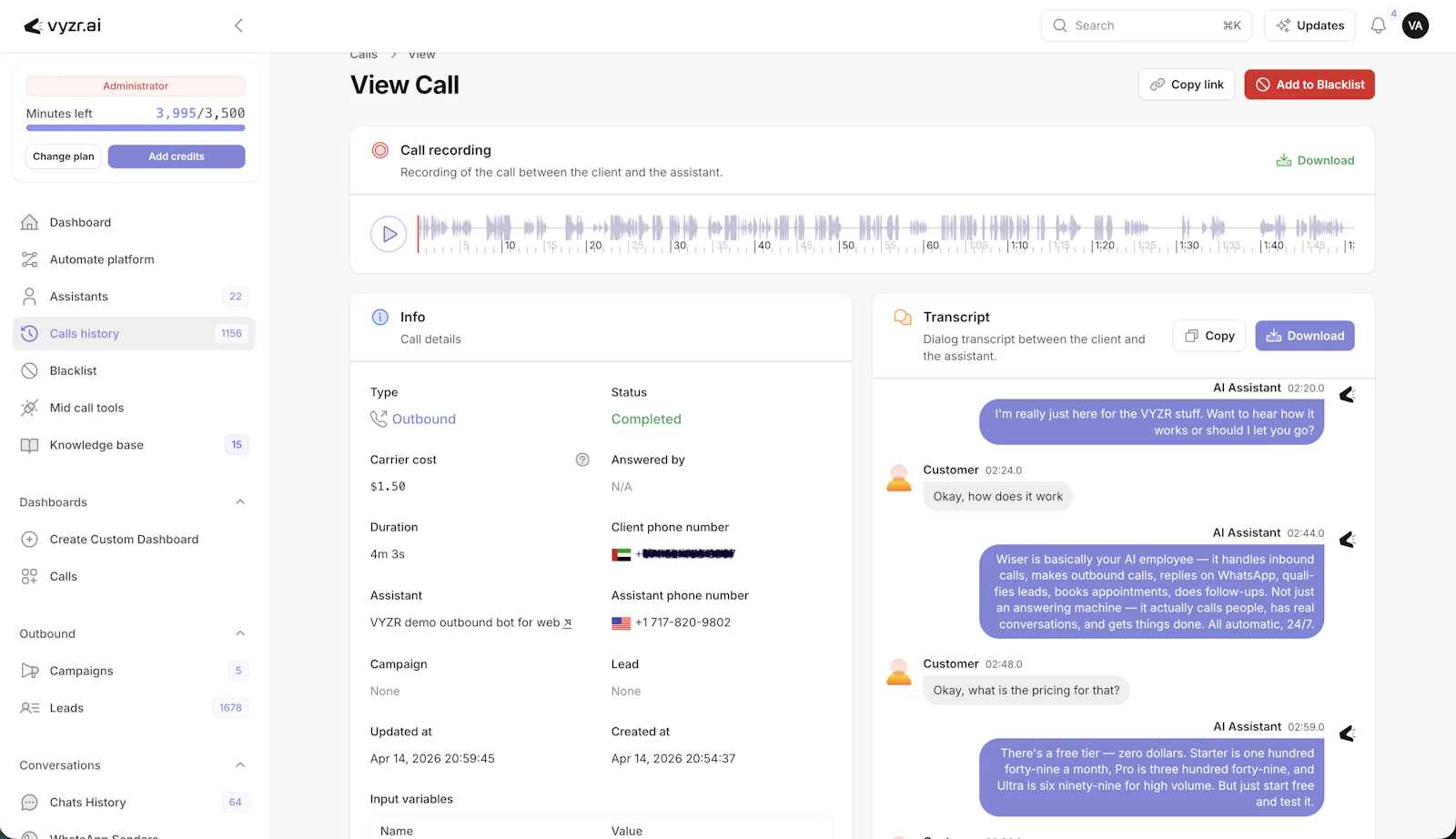 VYZR AI screenshot 2