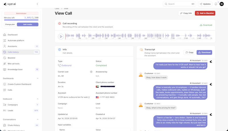 VYZR AI screenshot 2