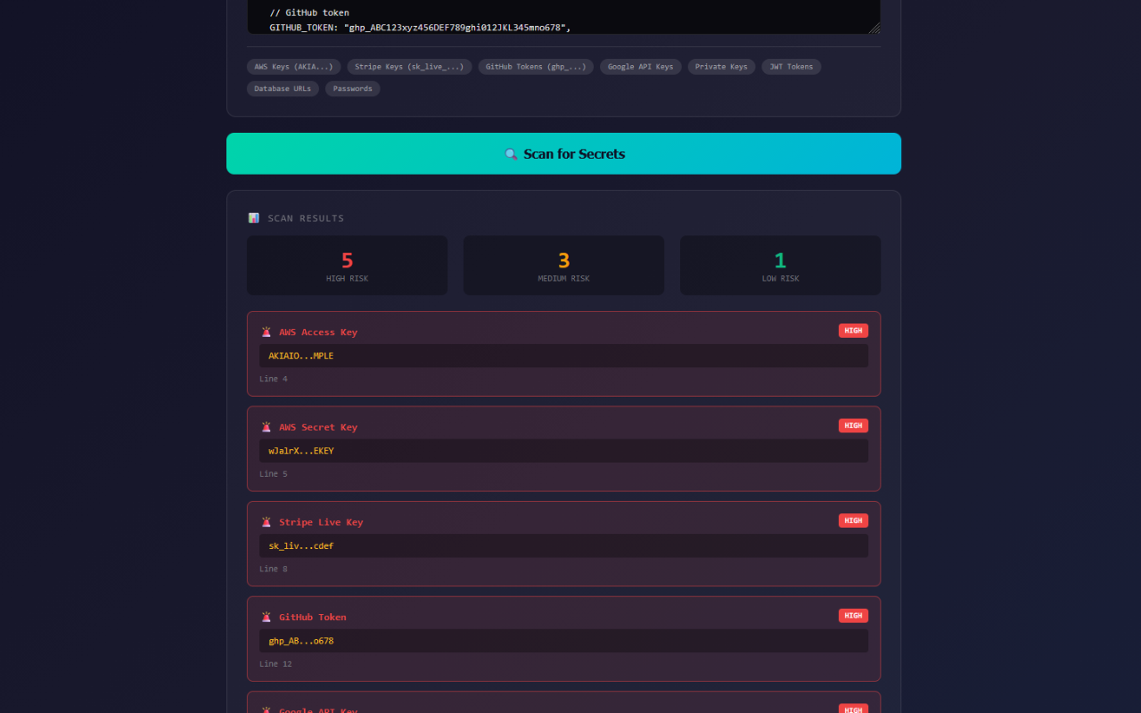 SECRETracker - Screenshot 2 showing product features and functionality