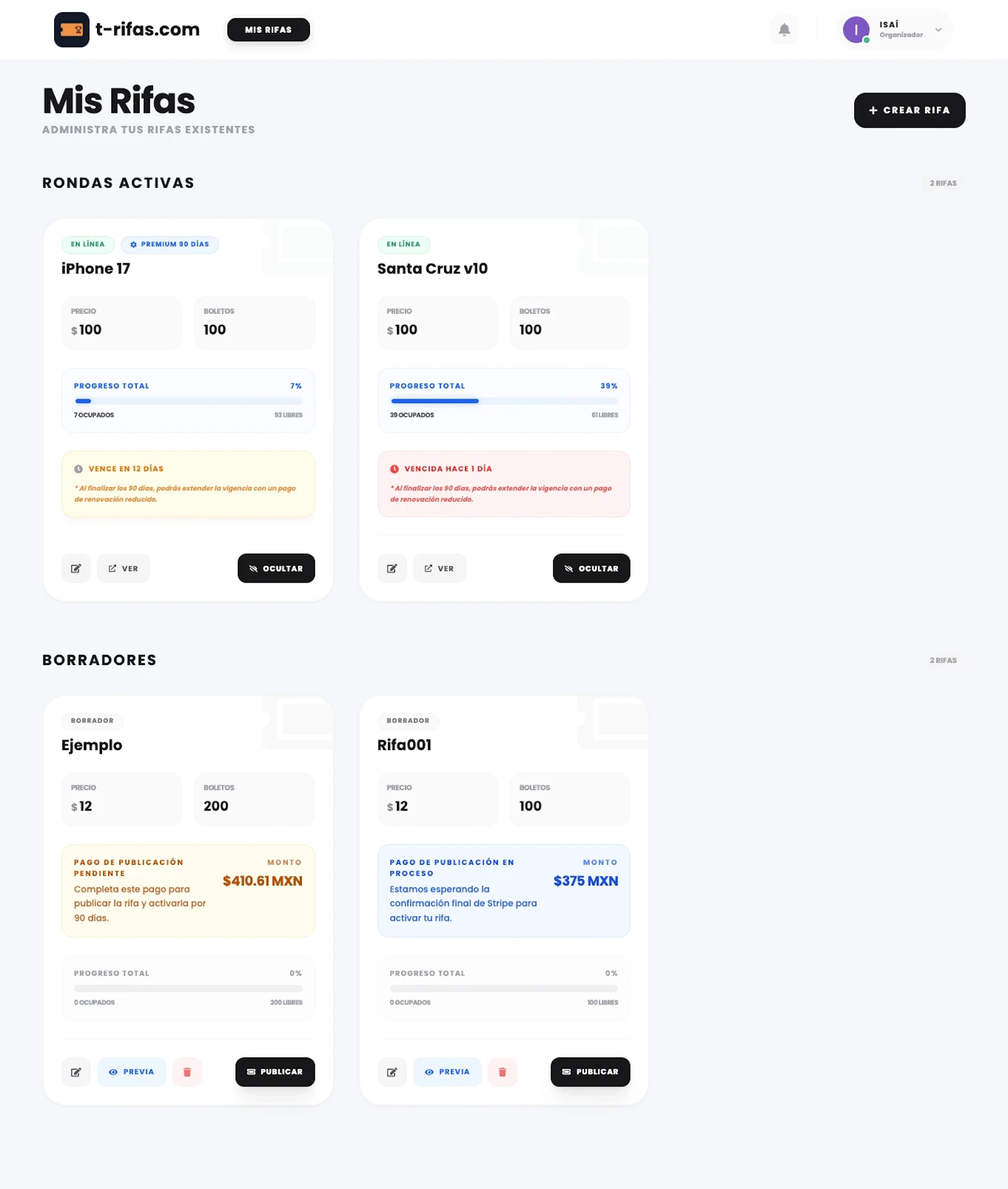 t-rifas.com screenshot 11