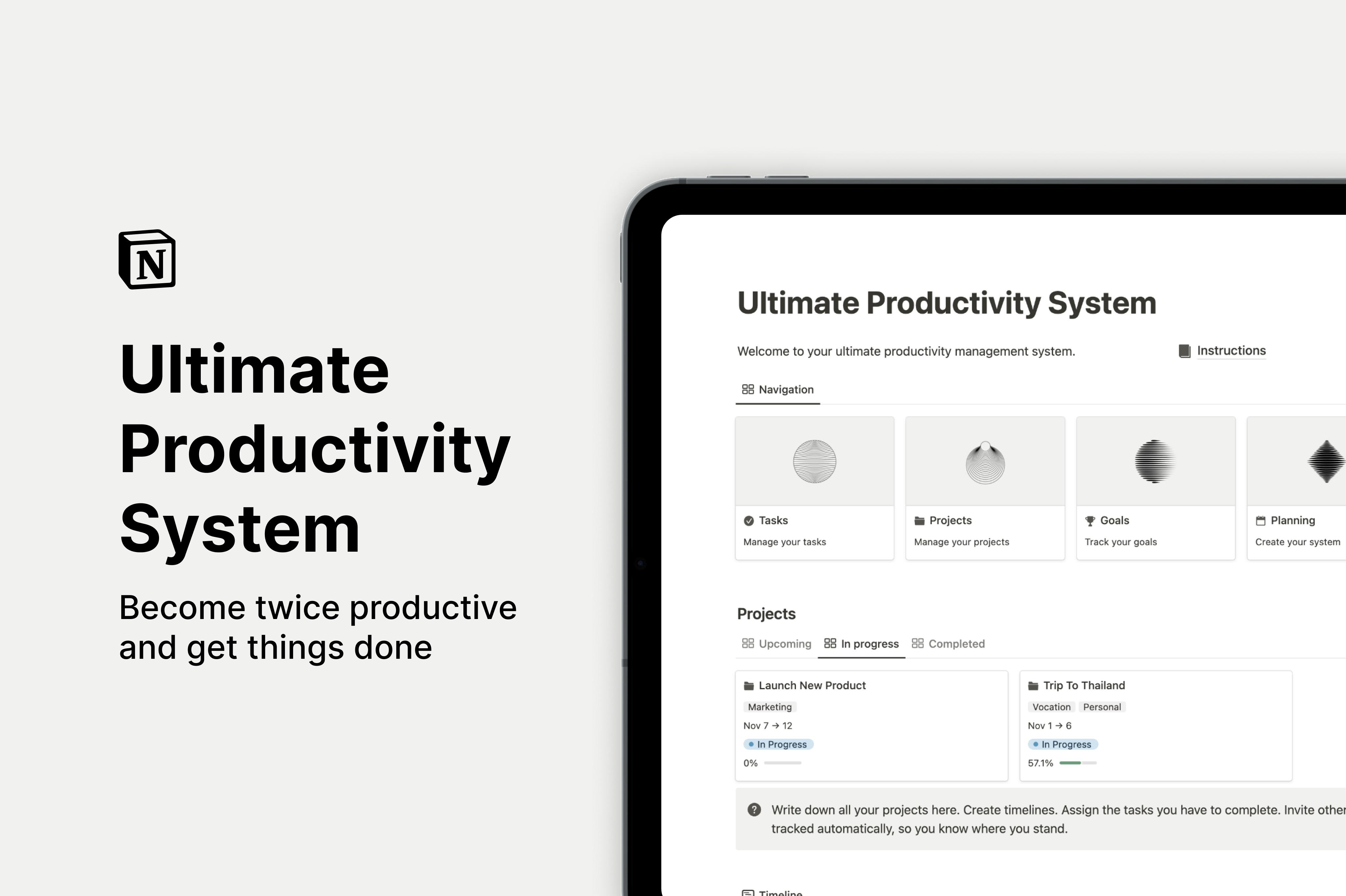 Mídia 2 de Notion Ultimate Productivity System
