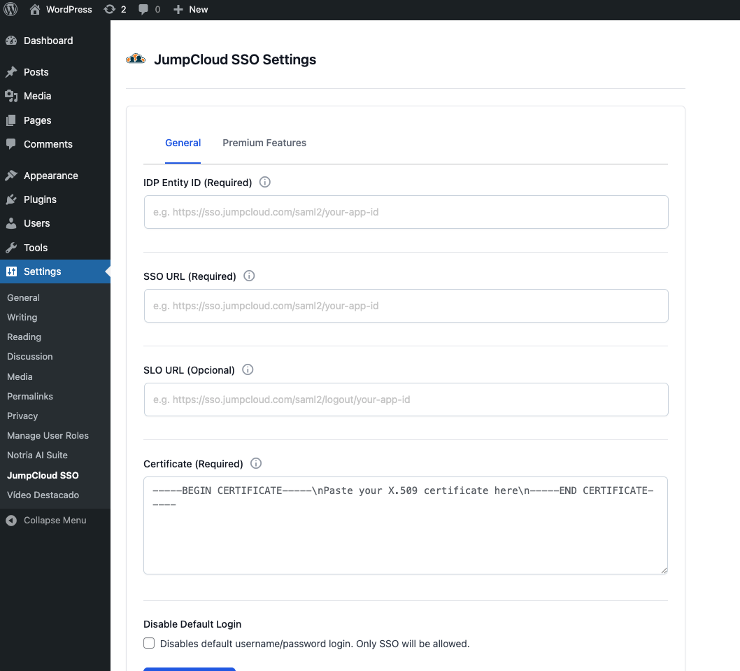 SSO Connector for JumpCloud gallery image