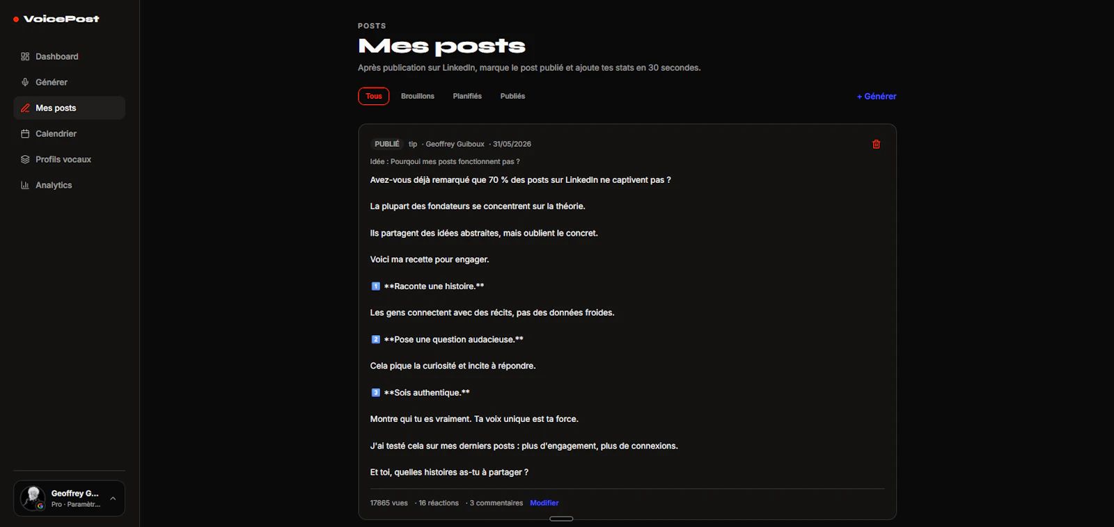 VoicePost AI screenshot 2
