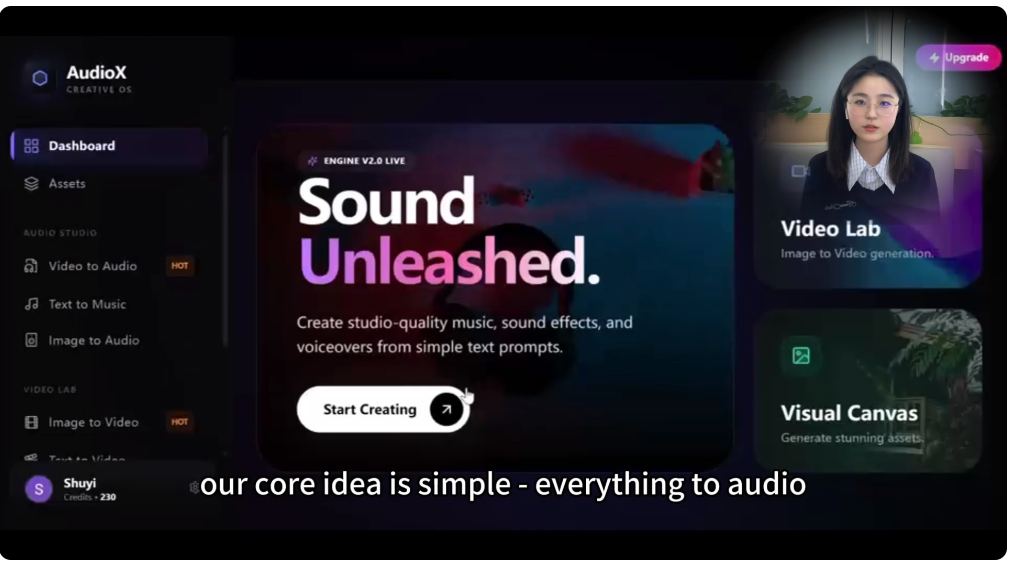 AudioX - Screenshot 2 showing product features and functionality