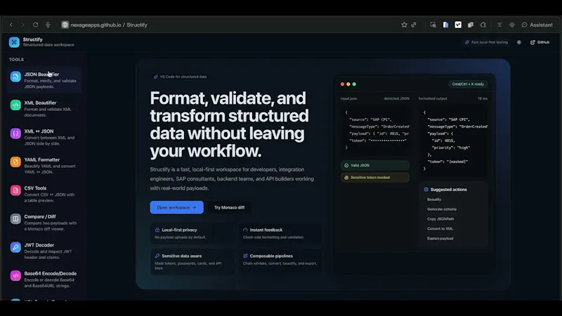 Structify screenshot 1 (video preview)