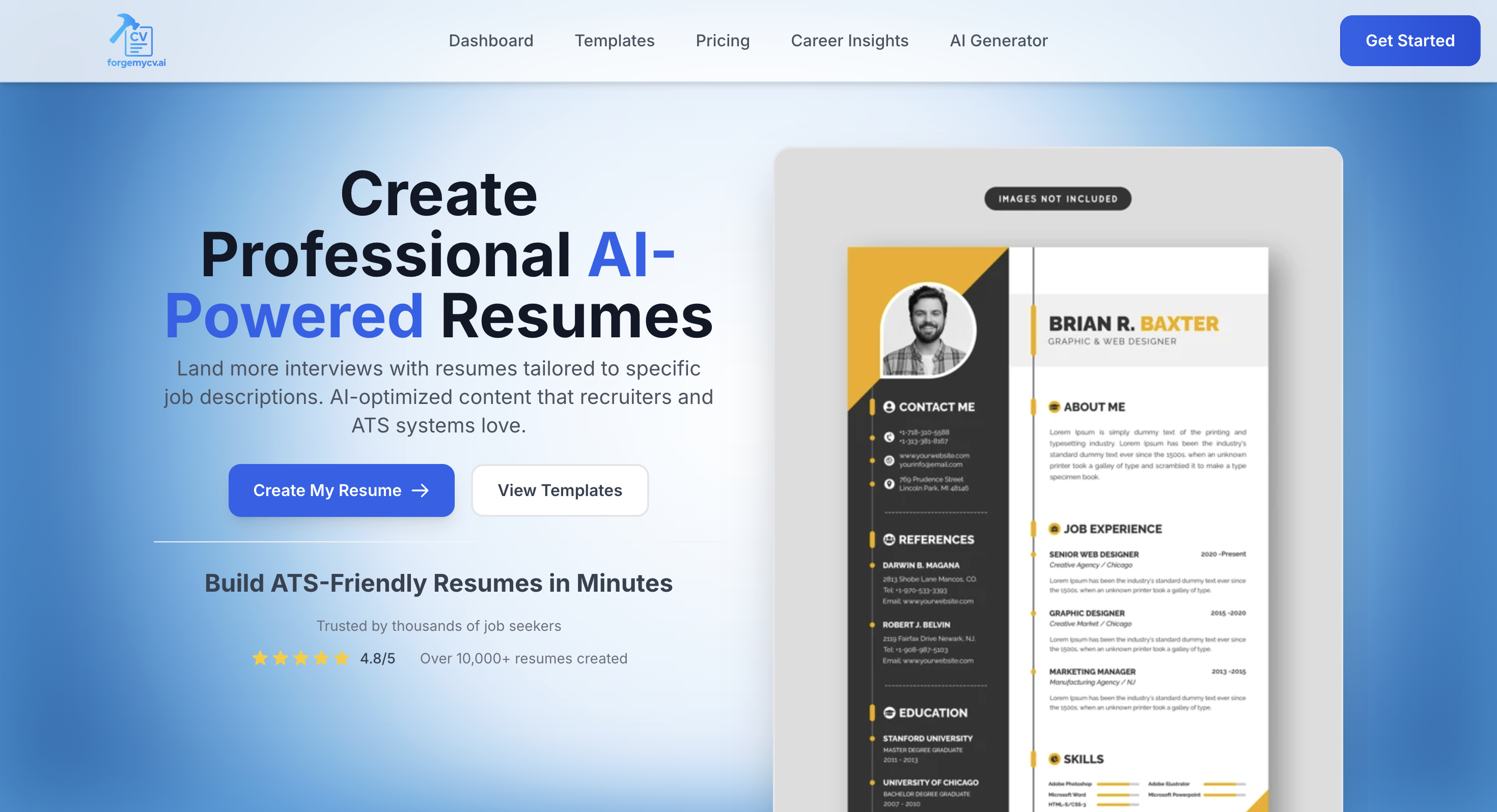 AI Resume Builder | Forgemycv gallery image