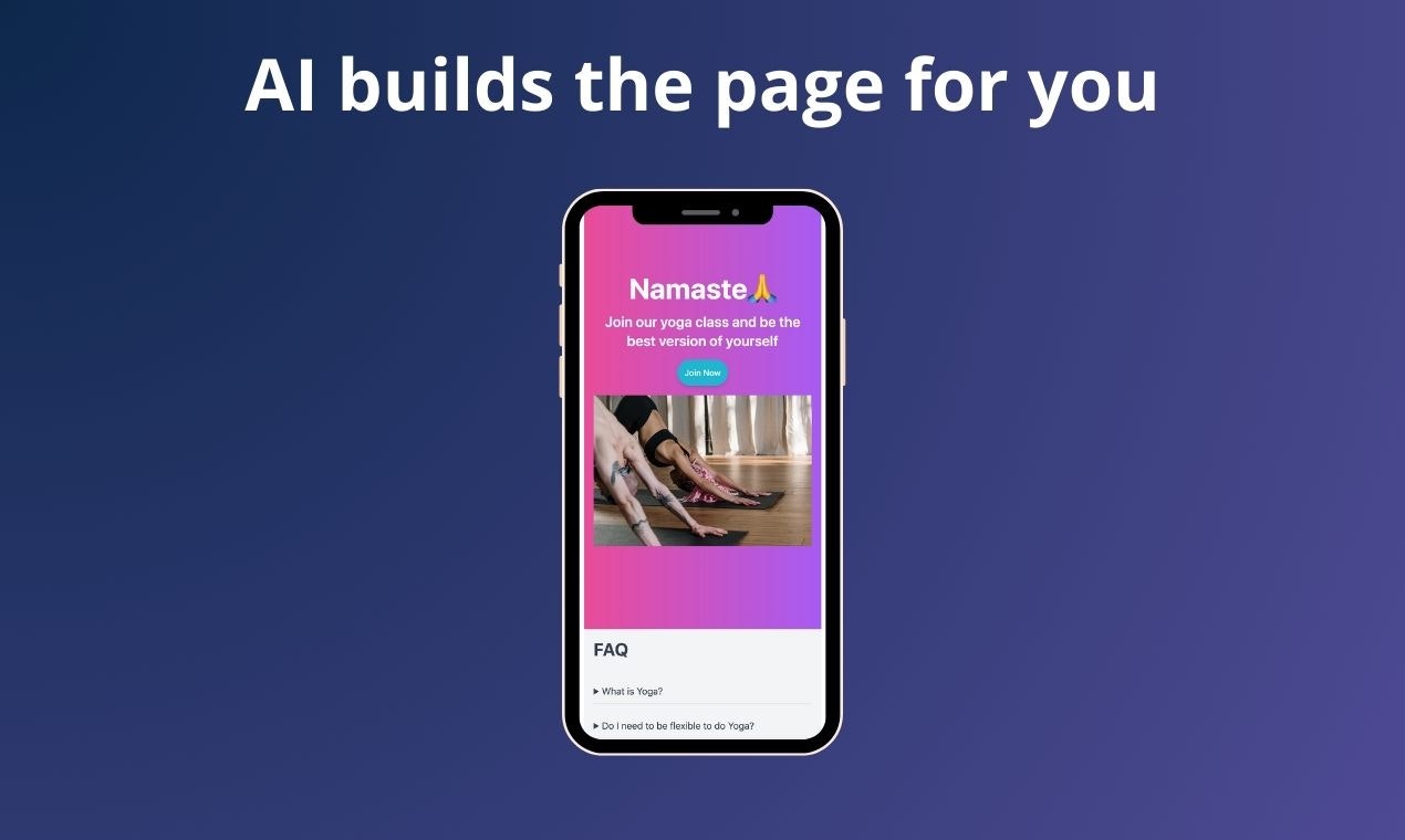 وسائط ai2page.com - اصنع وتخصيص مواقع من صفحة واحدة مع الدردشة 3