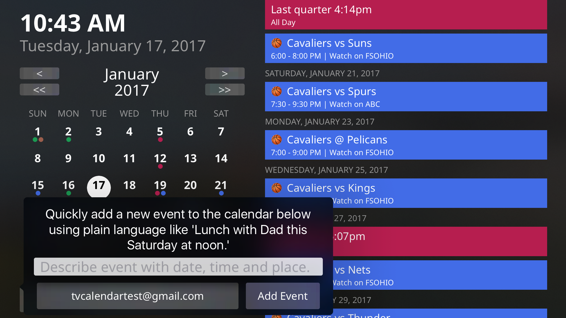 Calendar for Google Calendar for AppleTV gallery image