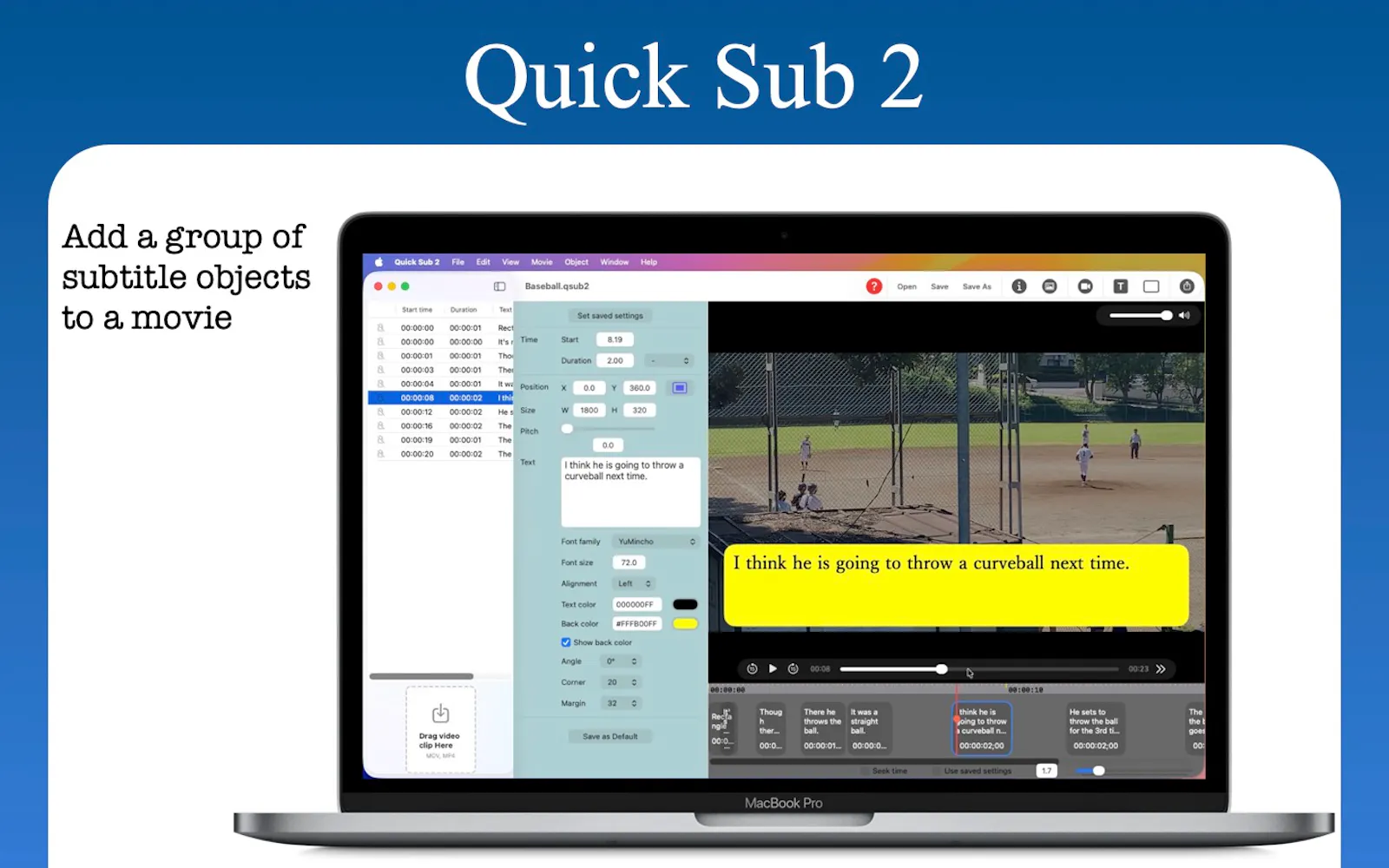 Quick Sub 2: Video Subtitling screenshot 2