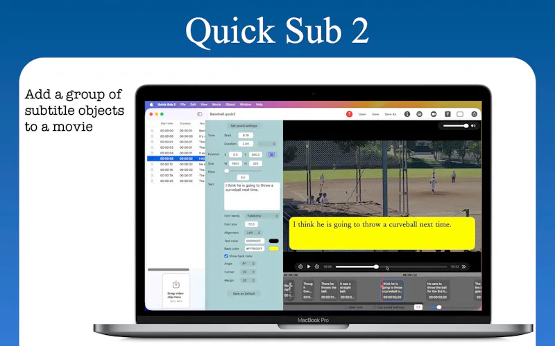 Quick Sub 2: Video Subtitling screenshot 2