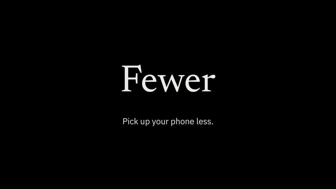 startuptile Fewer-The launcher that counts how often you pick up your phone