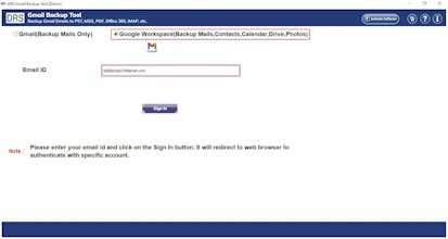 DRS Softech G Suite migration tool gallery image