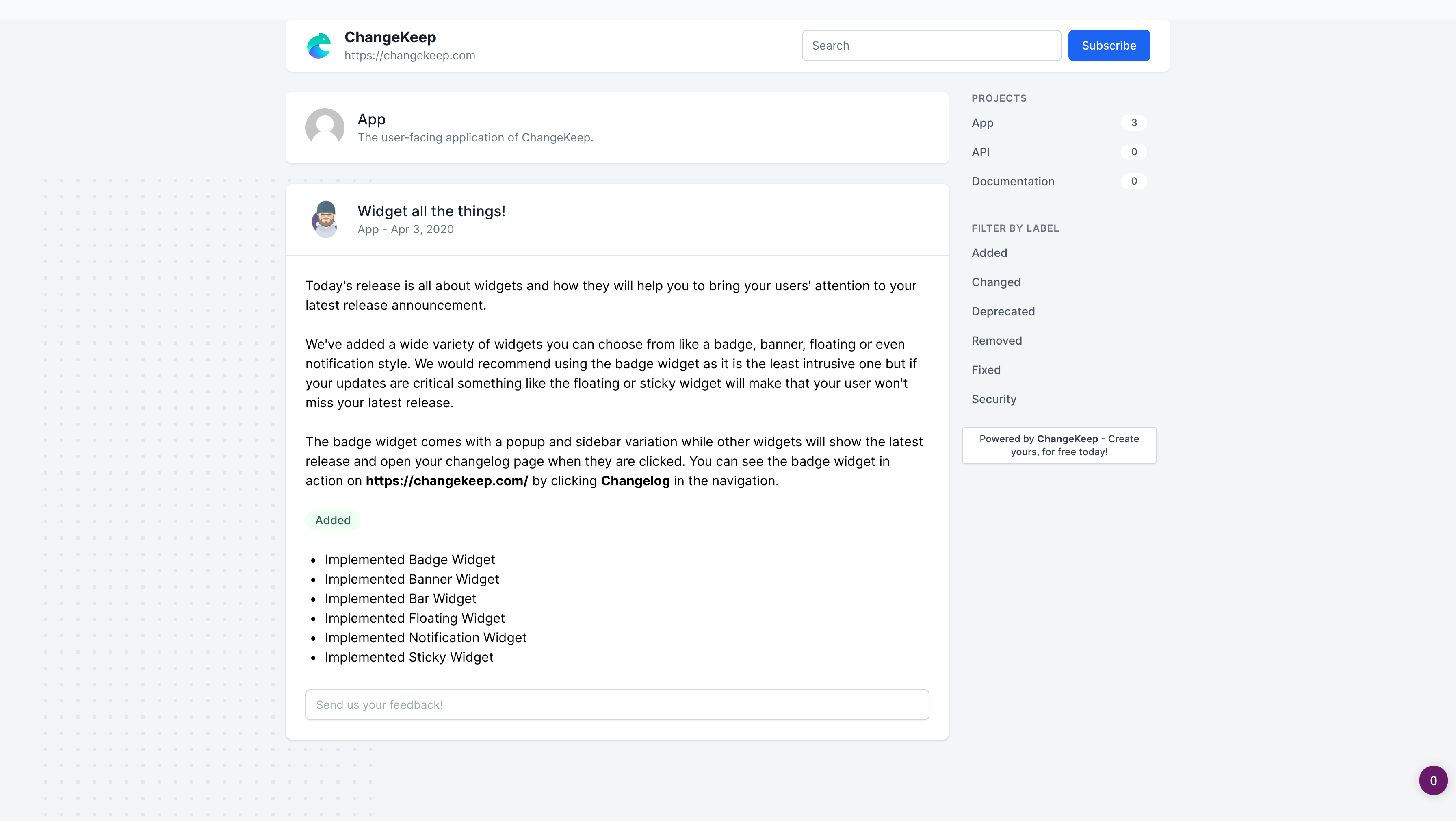ChangeKeep gallery image