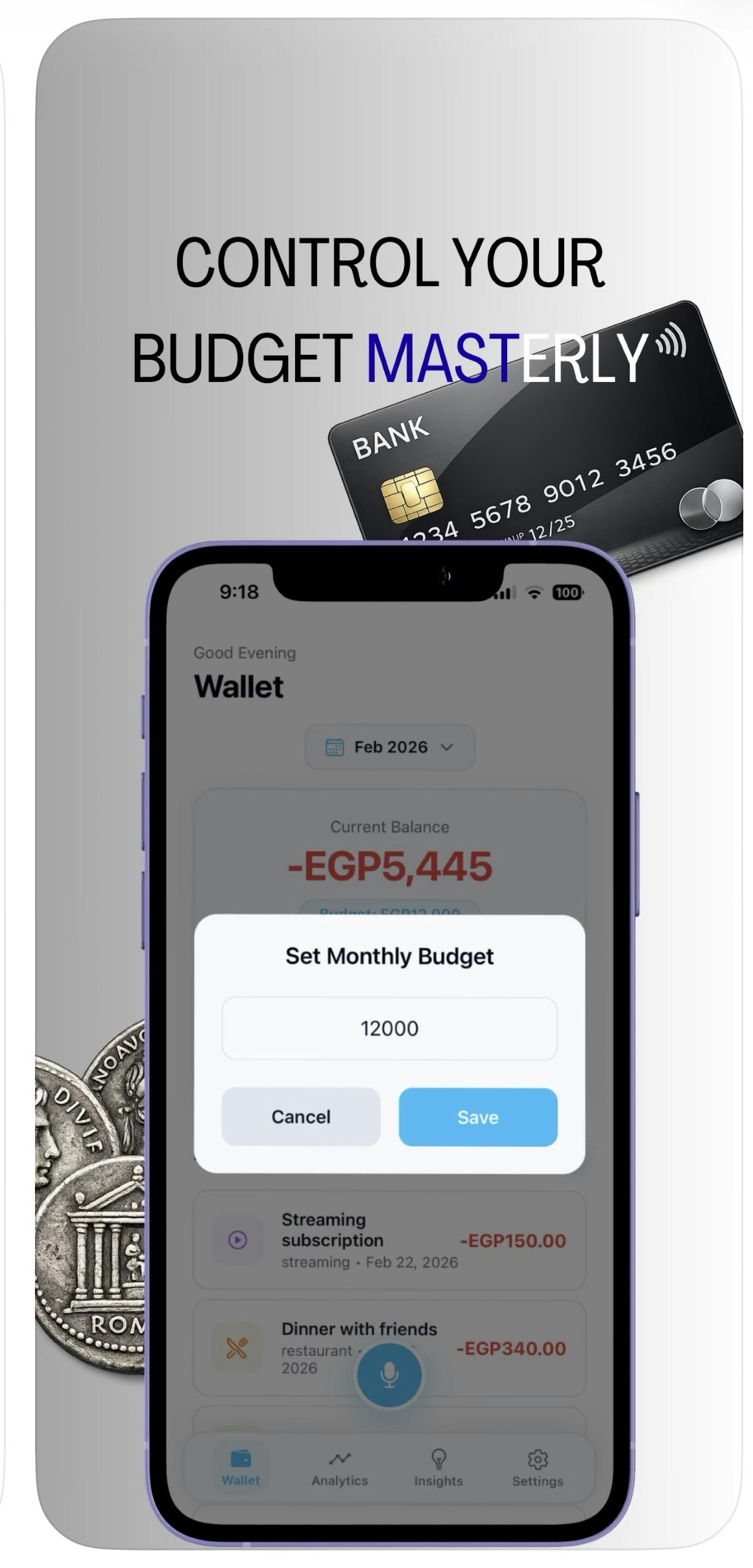 MoneyNotes — AI Voice Expense Tracker - Screenshot 3 showing product features and functionality