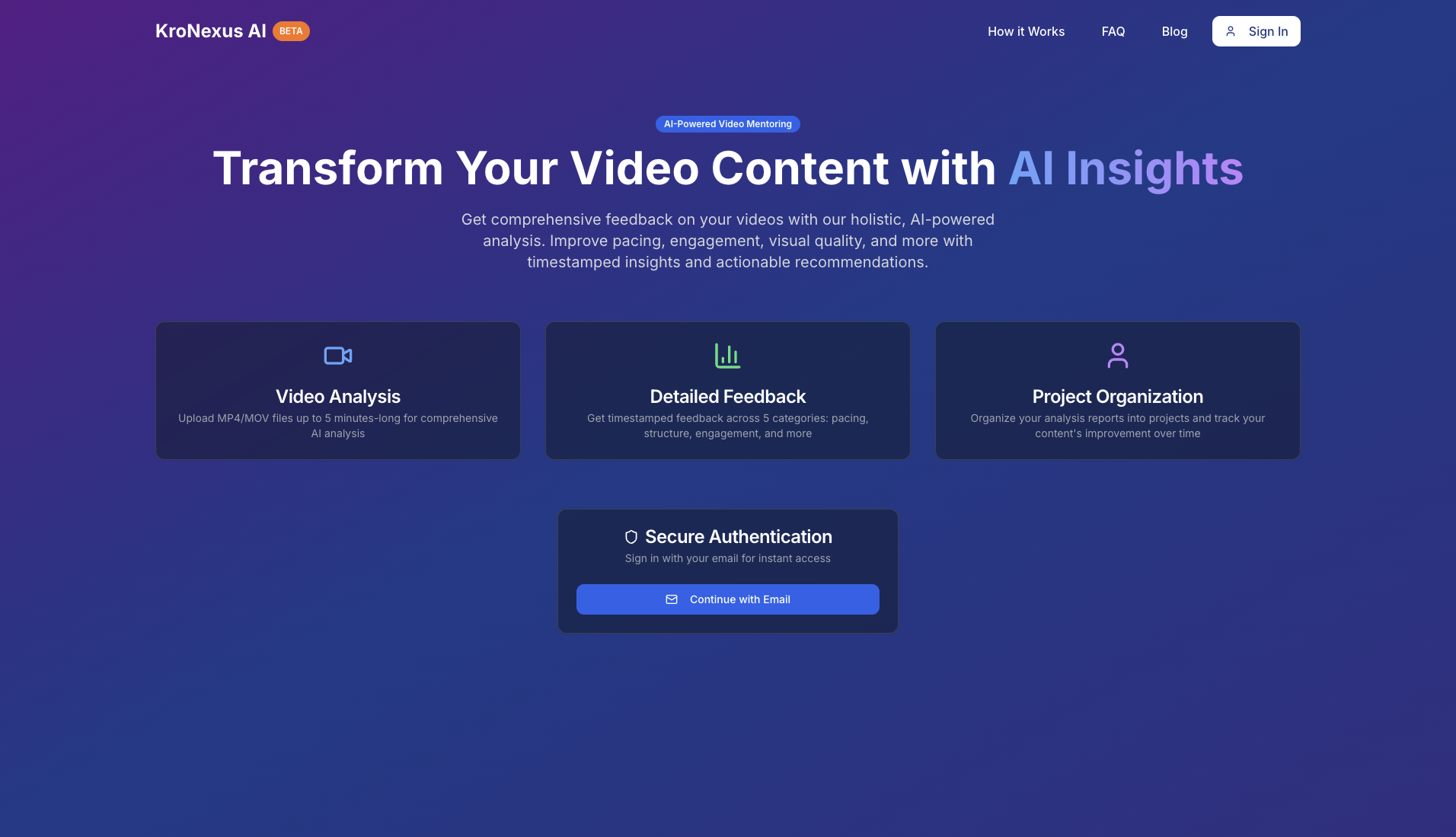 Video Analysis Studio - KroNexus AI - Screenshot 3 preview