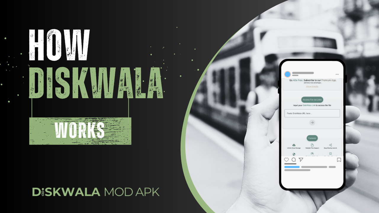 DiskWala Mod APK - Main product screenshot demonstrating key features and user interface