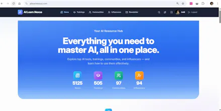 AI Learn Nexus- A Curated AI Hub gallery image