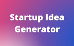 Startup Idea’s Generator media 1