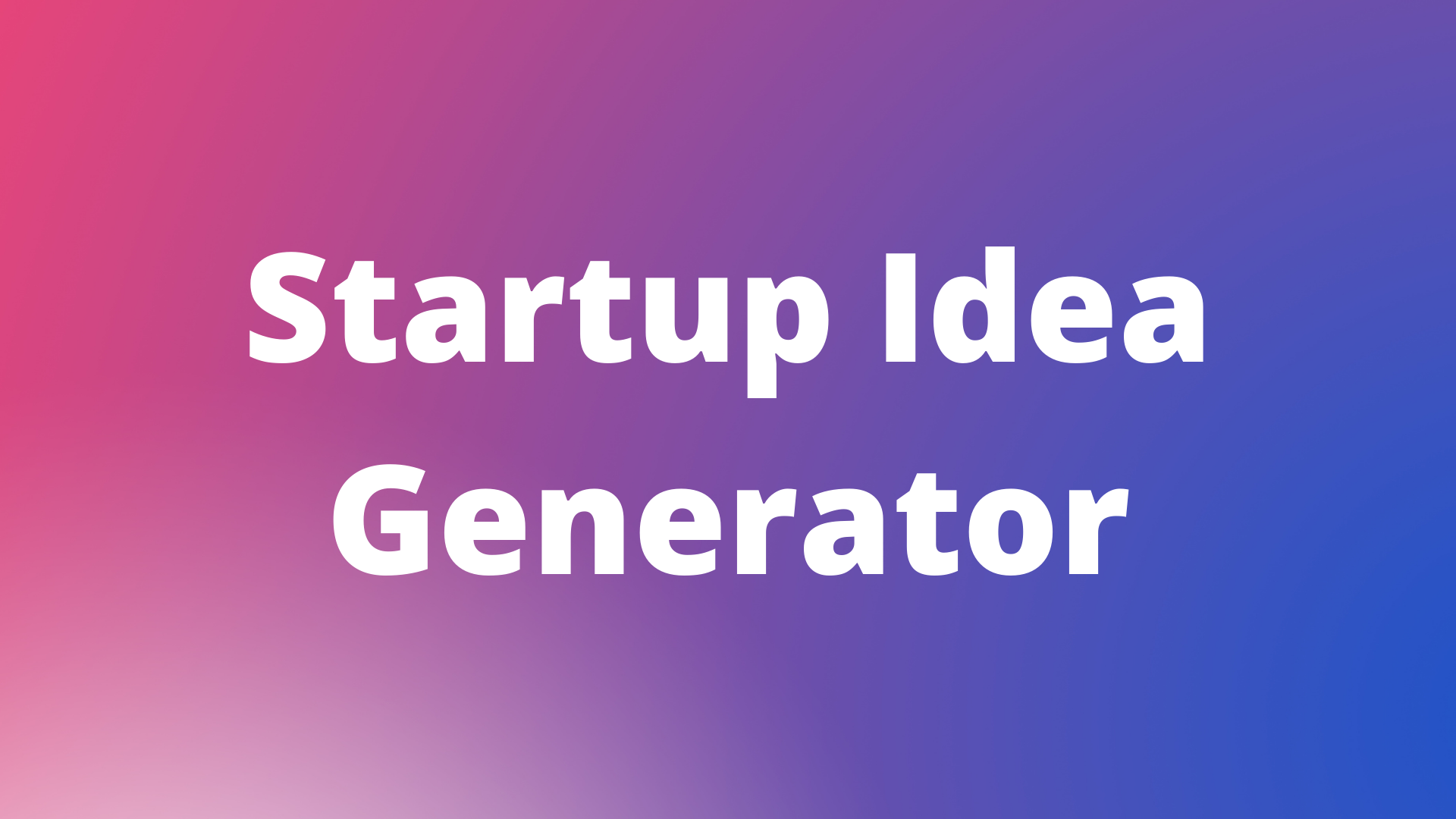 Generador de Idea de inicio - ¡Obtenga ideas potenciales de inicio con un solo clic! media 1