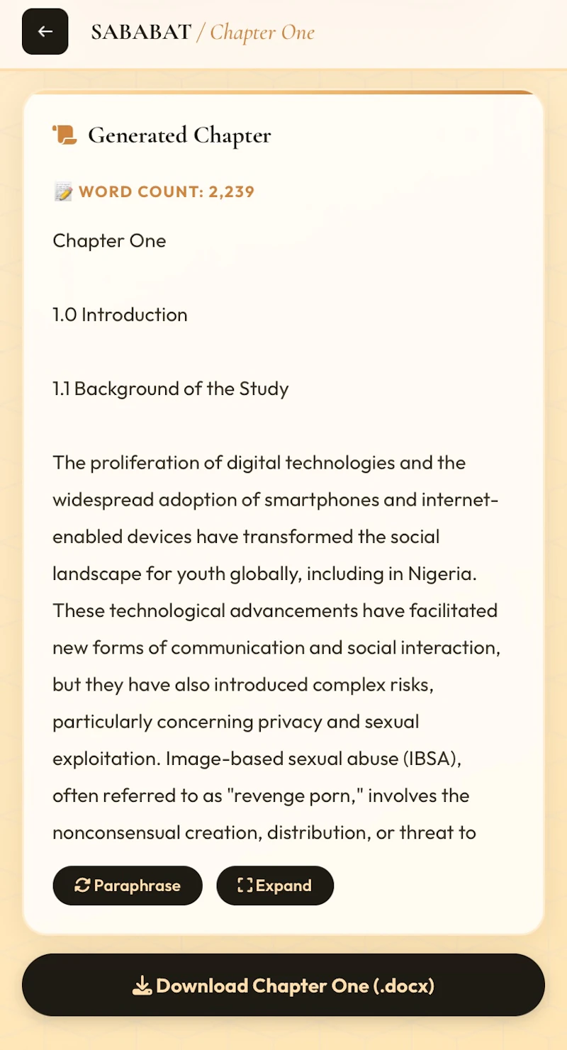 SABABAT  screenshot 5